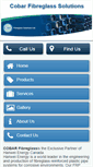 Mobile Screenshot of cobarfibreglass.com